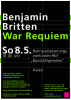 Plakat zum Konzert „Benjamin Britten: War Requiem” am 08.05.2005 in Aalen